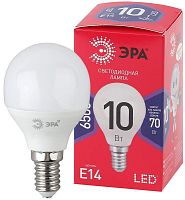 Лампа светодиодная ECO LED P45-10W-865-E14 R (диод шар 10Вт холодн. E14) (10/100/3600) | Код. Б0045354 | ЭРА
